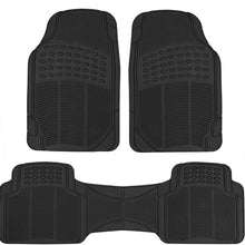 BDK ProLiner Original 3pc Heavy Duty Front & Rear Rubber Floor Mats for Car SUV Van & Truck, All Weather Protection Universal Fit