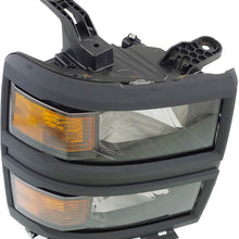 Headlight Compatible with CHEVROLET SILVERADO 1500 2015 RH Assembly Halogen LS Model - CAPA