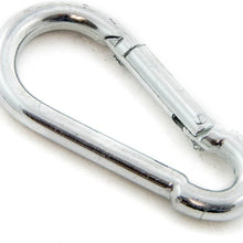 Red Hound Auto 10 Steel Spring Snap Quick Link Carabiner Hook Clips 2-3/8 Inches Length - Medium Duty 130 Pound - 7/32 Inches Thick