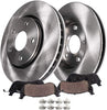 Detroit Axle - Front Disc Replacement Brake Kit Rotors Ceramic Pads w/Hardware for 2003 2004 2005 2006 2007 2008 Pontiac Vibe/Toyota Corolla/Matrix