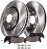 Detroit Axle - Front Disc Replacement Brake Kit Rotors Ceramic Pads w/Hardware for 2005-2007 Ford Five Hundred/Freestyle/Mercury Montego - [2008-2009 Ford Taurus/Taurus X/Mercury Sable]