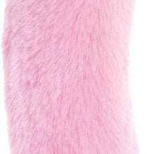 BDK Faux Fur Steering Wheel Cover for Women – Wool Sheepskin Fleece Warm and Cozy Comfort for Hands in Winter, Universal Fit for Steering Wheel Sizes 14.5 15 15.5 (Pink)