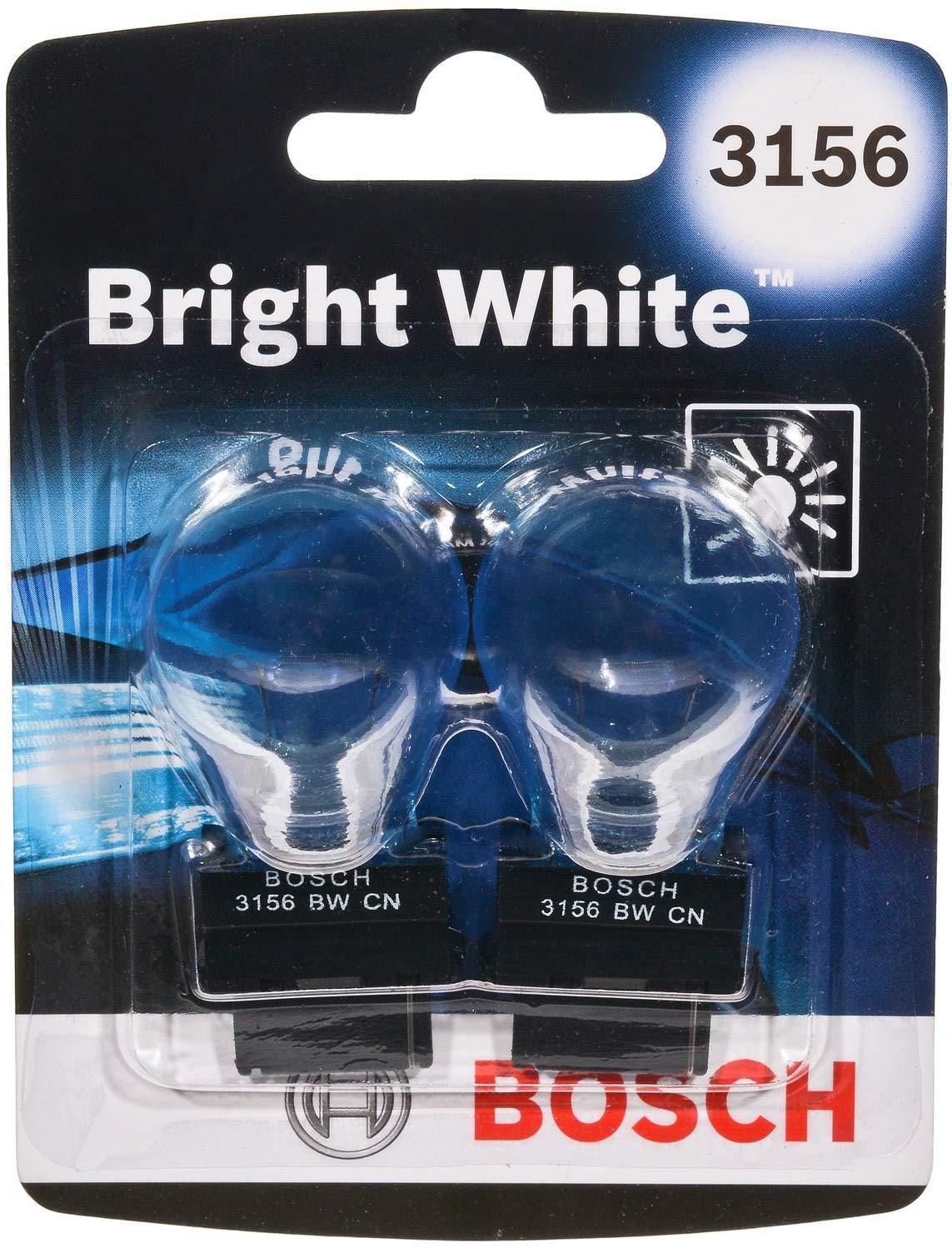 Bosch 3156 Bright White Upgrade Minature Bulb, Pack of 2