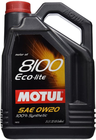 Motul 8100 Eco-lite 0W20 5L (Pack of 4)