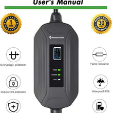 PRIMECOM Level 2 Electric Vehicle (EV) Charger (220V / 240Volt, 16Amp) Portable EVSE Smart Electric Car Charger, 30', 40', and 50 Feet Lengths (10-30P, 30 Feet)