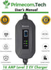 PRIMECOM Level 2 Electric Vehicle (EV) Charger (220V / 240Volt, 16Amp) Portable EVSE Smart Electric Car Charger, 30', 40', and 50 Feet Lengths (10-30P, 30 Feet)