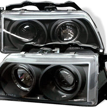 Spyder 5010803 Honda Civic 88-89 / CRX 88-89 Projector Headlights - LED Halo - Black - High H1 (Included) - Low H1 (Included)