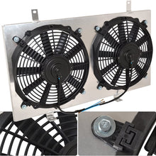 For Corolla Trueno Levin AE86 AE85 JDM Manual MT Transmisson Aluminum Radiator Dual 12" Cooling Blade Fan Shroud Cover Kit