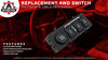 4WD 4x4 Switch - Replaces 19168767, 15709327, 901-062 - Fits Chevy Silverado 1500, 2500HD Suburban, Avalanche, GMC Sierra 1500, 2500, Yukon - 4 Wheel Drive Selector - Year Models 1999-2002