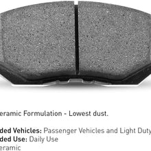 Front R1 Concepts Ceramic Series Brake Pad With Rubber Steel Rubber Shims