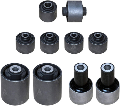 AUTOACER - 10 Piece Control Arm Bushings Upper Lower Front Rear Kit - Compatible With LEXUS LS460 LS600H