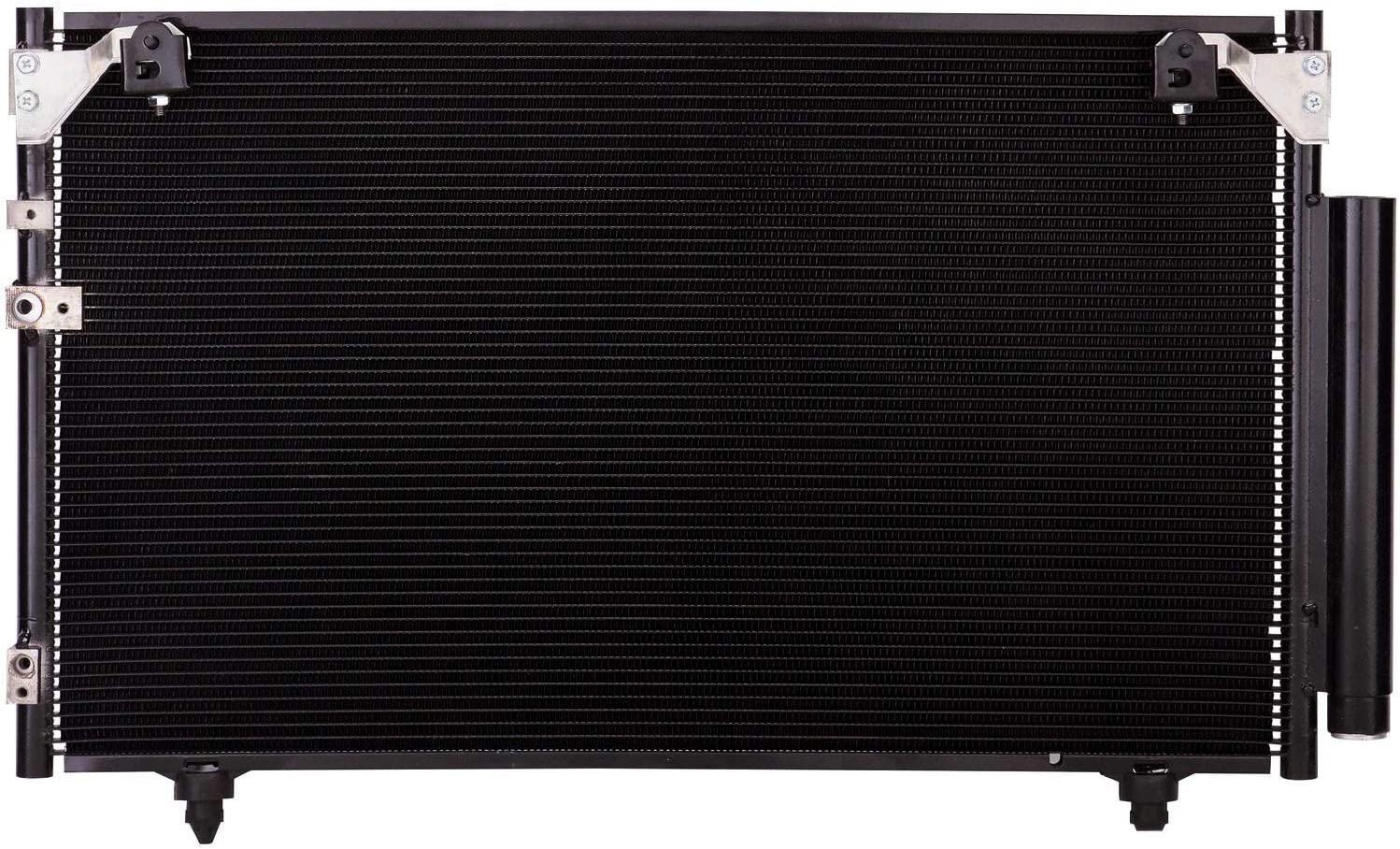 VioletLisa All Aluminum Air Condition Condenser 1 Row Compatible with 2005-2010 tC 2.4L L4 Without Oil Cooler