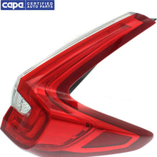 Tail Light Assembly Compatible with 2017-2019 Honda CR-V Clear & Red Lens CAPA Driver Side Outer