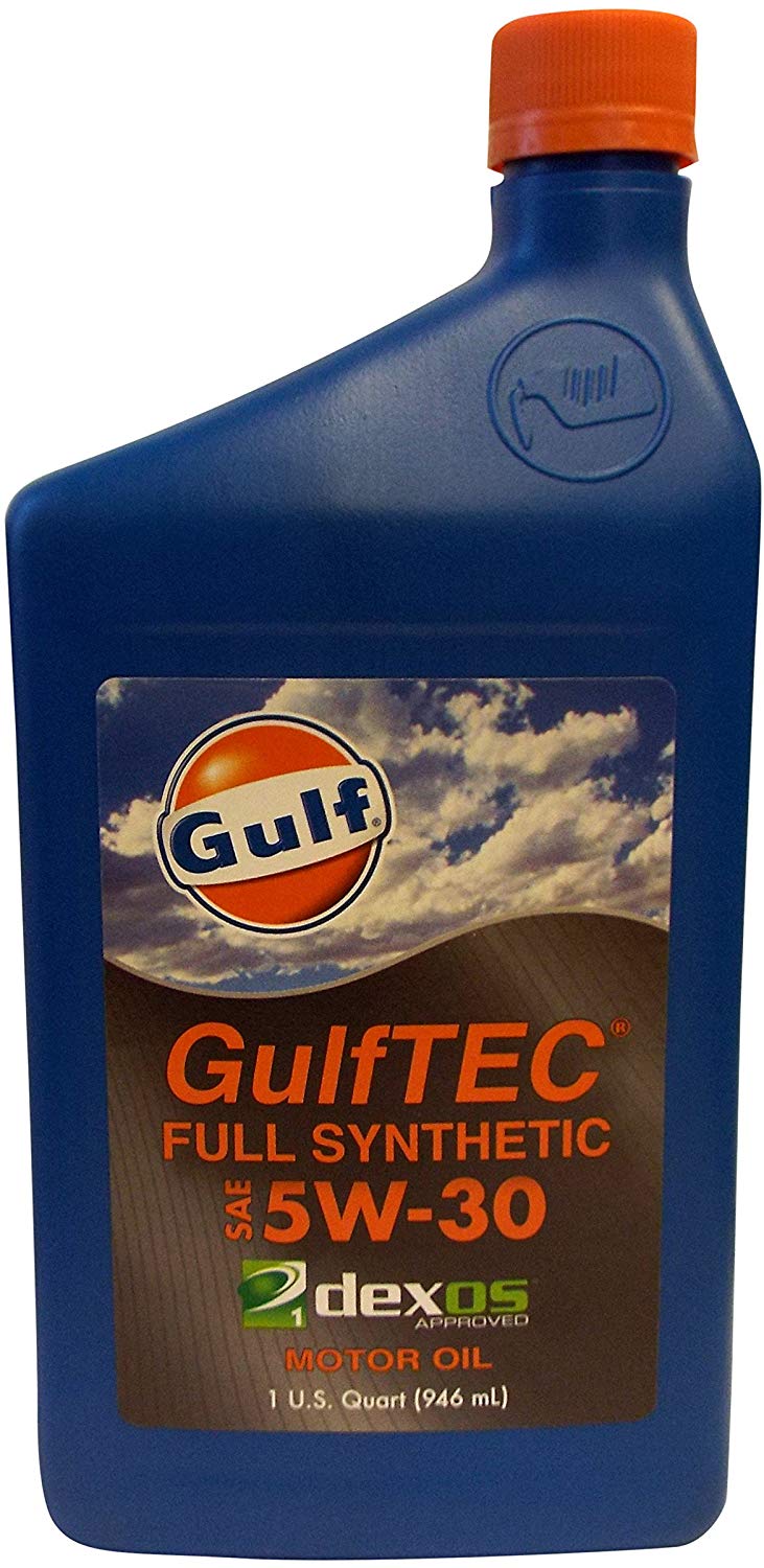 Gulf Oil LP Gulftec Dexos1 Synthetic 5W-30 Motor Oil, Case of 12