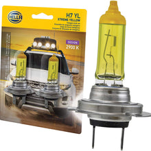 HELLA H7 Yellow-55W YL Xtreme Yellow Bulbs, 12V, 55W, 2 Pack