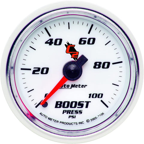 Auto Meter 7106 C2 Mechanical Boost / Vacuum Gauge
