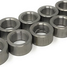 O2 Oxygen Sensor Fitting Plugs or Weld Bungs (10 pack Steel Bungs, M18 x 1.5)