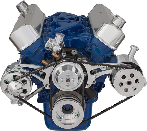 V-Belt Kit Compatible with Small Block Ford 289 302- Alternator and Ford Style Power Steering Pump