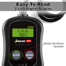 OBD2 Scanner Check Engine Code Reader, MS300 Car Diagnostic Tool for Most SUVs, Trucks, Vans, and Cars, OBD II Auto Car Scan Tool for Reading Error Codes, Turning Off MIL Light, and Checking VIN
