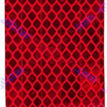 Amber/Red 2x3" Rectangle High Visibility Reflective Stick-On Prism Reflector | DOT-SAE | Strong Adhesive/Weatherproof | Trailer Camper RV Flatbed Fender Property Boat Marine (Red, Qty 4)