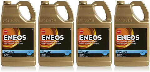 Eneos 5W-40 Fully Synthetic Motor Oil, 5 Quart (Pack of 4)