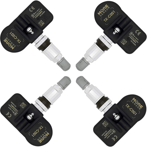 MOBILETRON MoreSensor | 4-Pack 315 MHz Clamp-in Direct-Fit TPMS Tire Pressure Sensor for Lexus/Scion/Subaru/Toyota, fits 280+ Models | CX-S010L/R-4