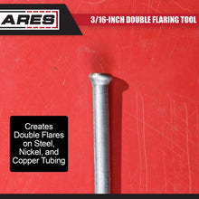ARES 18025-3/16-Inch Double Flaring Tool - Includes Flaring Tool and Op1/Op2 Punch - for Creating Double Flares on 3/16-Inch Steel, Nickel & Copper Tubing