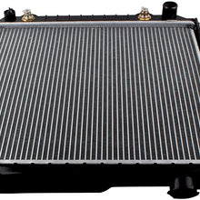 MYSMOT CU1682 Radiator Direct Replacement Assembly Compatible with 2006 Jeep TJ / 1987-2006 Jeep Wrangler 4CYL 2.4 2.5 4.0 4.2L,Replace# CH3010221 040876420151 52028120