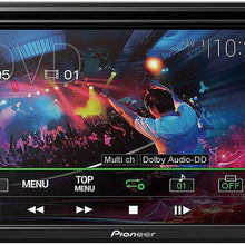 Pioneer 6.8" Double DIN Touchscreen Display, Apple iPhone and Android Music Support, Bluetooth in-Dash DVD/CD AM/FM Front USB Digital Multimedia Car Stereo Receiver/Free Alphasonik Earbuds