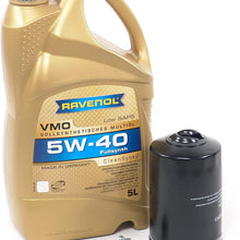 Blau J1A5052-A Motor Oil Change Kit - Compatible with 1997-99 Audi A4 w/ 4 Cylinder 1.8T Engine - 5w40
