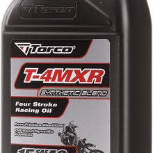 Torco T671544C T-4MXR 15w40 Four Stroke Racing Oil Bottle - 1 Liter Bottle, (Case of 12)