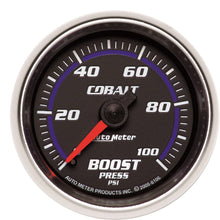 Auto Meter 6106 Cobalt 2-1/16" 0-100 PSI Mechanical Boost Gauge