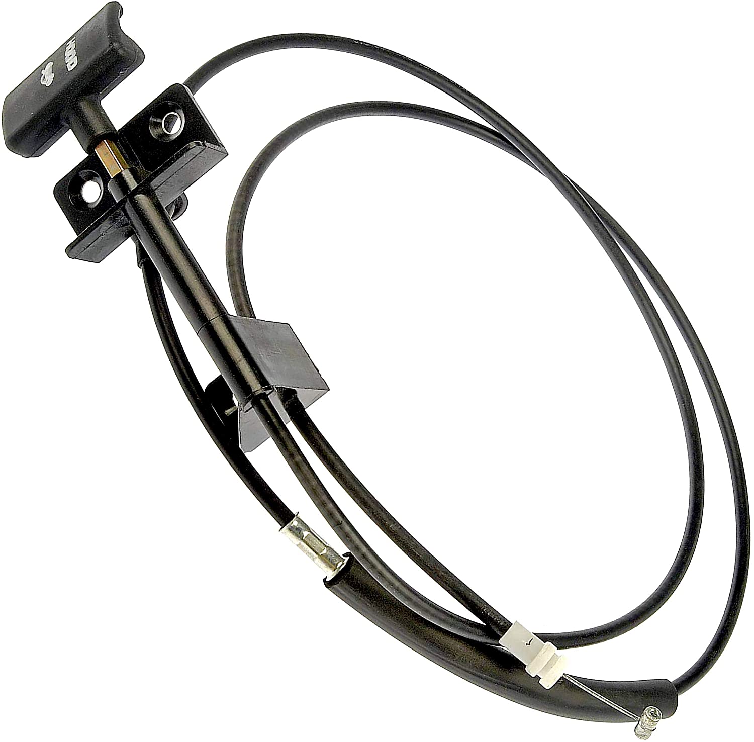 APDTY 023117 Hood Release Cable w/Handle & Bracket Fits 1997-2001 Jeep Cherokee (Replaces Mopar 55235483AD, 55235493AE)