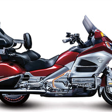 Kuryakyn 8991 Motorcycle Accessory: Swing-Out Padded Passenger Armrests with Drink/Cup Holder for 2001-17 Honda Gold Wing GL1800 Motorcycles, Chrome