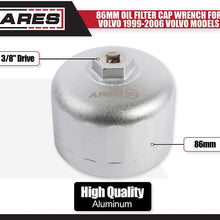 ARES 56041 – Adjustable 3-Jaw Oil Filter Wrench – 2 1/2-Inch to 4 Inch (63mm to 101mm) Capacity – Use with 3/8 or 1/2-Inch Drive Ratchets or 7/8-Inch Wrenches – Carbon Steel Construction