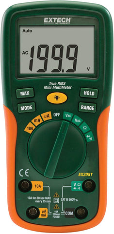 Extech EX205T True RMS Auto Ranging Digital Multimeter