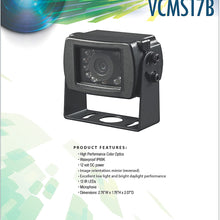 Voyager VCMS17B Super CMOS Color Rear Mount Observation Camera with LED Low-Light Assist, Built-In Microphone, Black