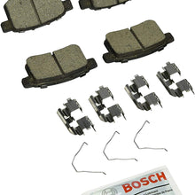 Bosch BC1451 QuietCast Premium Ceramic Disc Brake Pad Set For: Acura TSX; Honda Accord, Rear