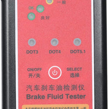 Tickas Brake Fluid Tester,Automotive Brake Fluid Tester Brake Fluid Detector Digital Oil Quality Inspection LED Indicator Display Diagnostic Tool