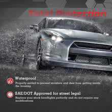 ECCPP Projector Headlight Assembly Replacement for 2014-2015 Chevy Silverado Chrome Housing/Clear Lens with Illuminating Bar DRL Pair Set