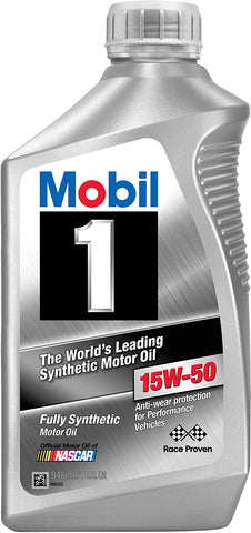 Mobil 1 98JM55 15W-50 Synthetic Motor Oil - 1 Quart