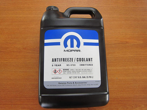 Mopar Chrysler Dodge Jeep Ram Five Year Formula Antifreeze/Coolant New OEM