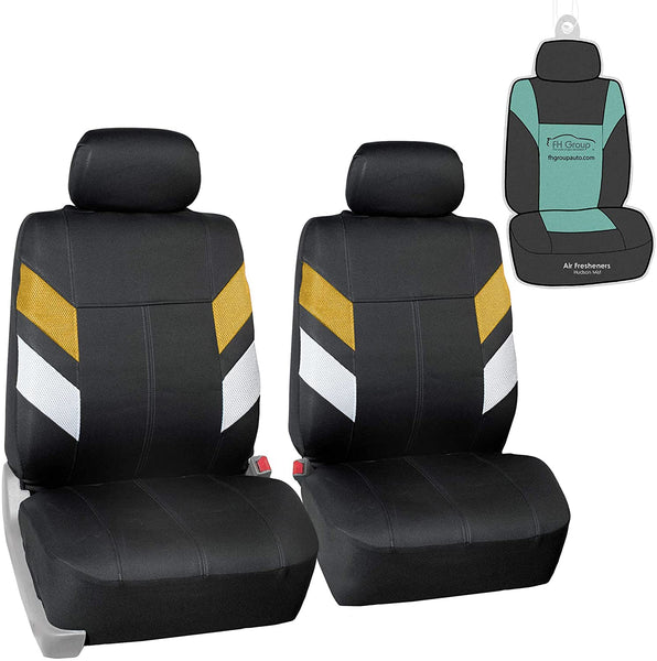 FH Group FB086102 Modern Edge Neoprene Seat Covers (Purple) Front Set with Gift - Universal Fit for Trucks, SUVs, and Vans