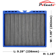 Potauto MAP 5007 Re-Washable Cabin Air Filter Cleans Airflow for Buick, Cadillac, Chevrolet, SAAB