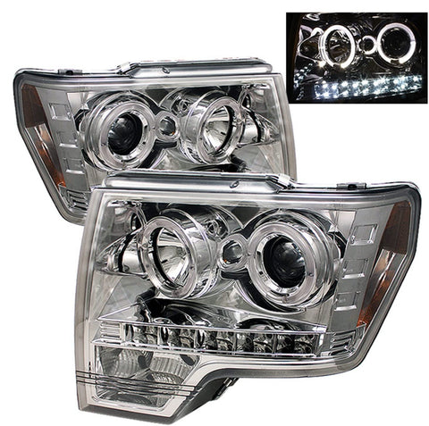 Spyder Auto 5010247 LED Halo Projector Headlights Chrome/Clear