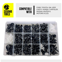 Segomo Tools 435 Piece Car Retainer, Plastic Fastener, Body Panel & Trim Clips Kit - PFK435