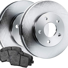PowerSport Rear Blank Rotors + Ceramic Brake pads BLBR.03003.02