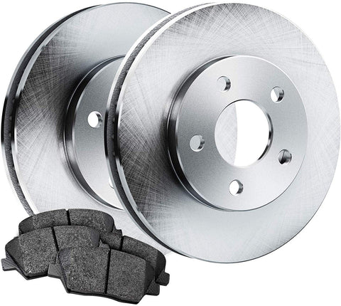 PowerSport Rear Blank Rotors + Ceramic Brake pads BLBR.03003.02