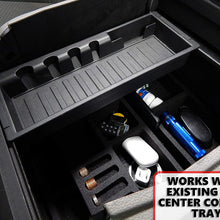 Red Hound Auto Center Console Organizer 2pc Stackable Set Organizational System Inserts Compatible with Ford F-150 2015 2016 2017 2018 2019 Full Console Black Anti-Rattle Made in USA