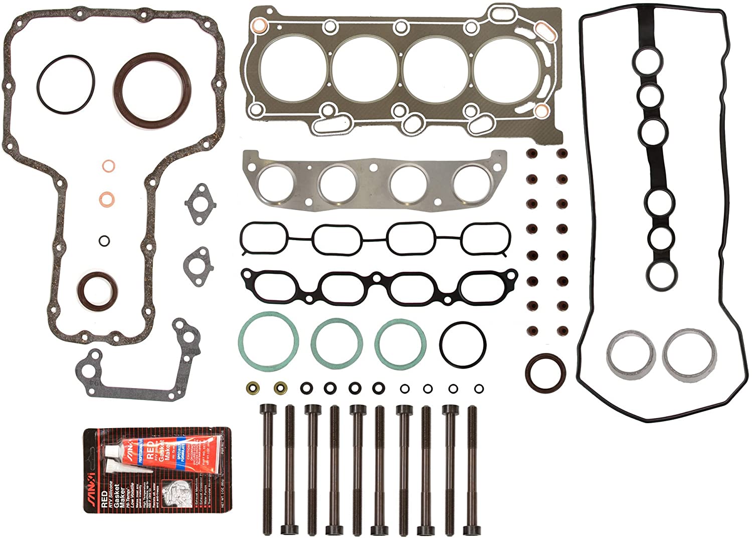 Evergreen FSHB2024G Full Gasket Set Head Bolt